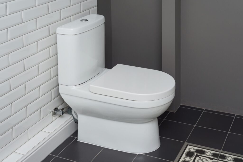 a white toilet bowl