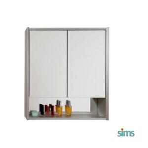 SIMS Mirror Cabinet with Single Glass Shelf #8220